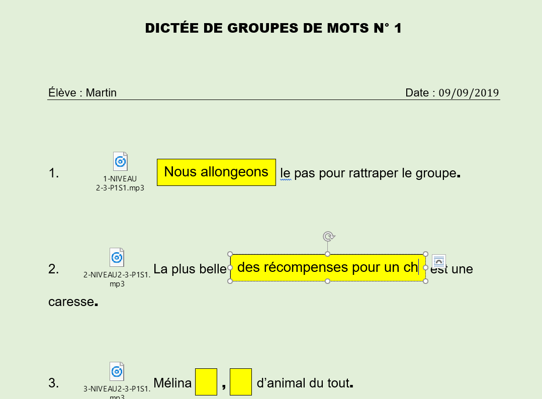 Exercices version numerique